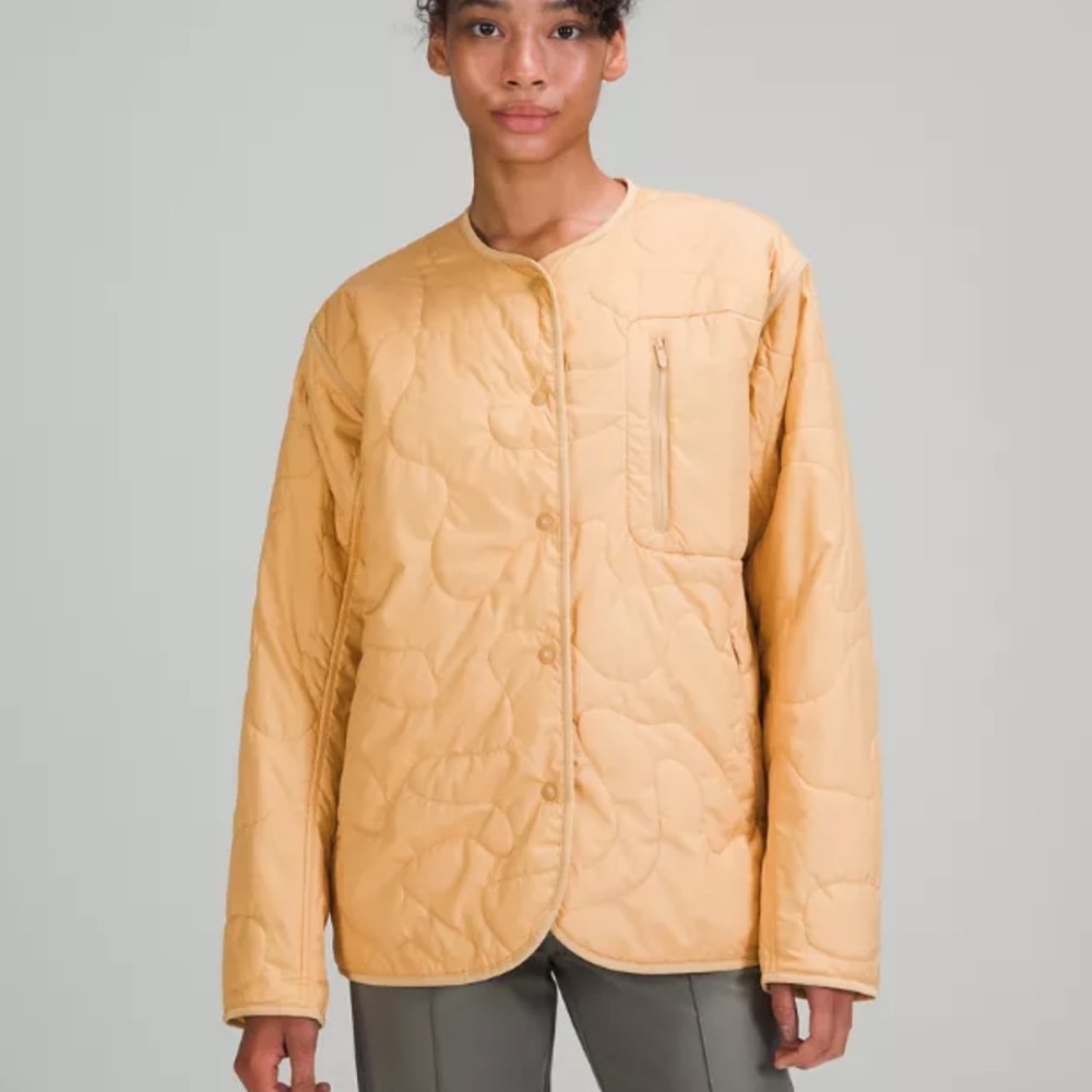 Lululemon yellow insulated quilted jacket 2